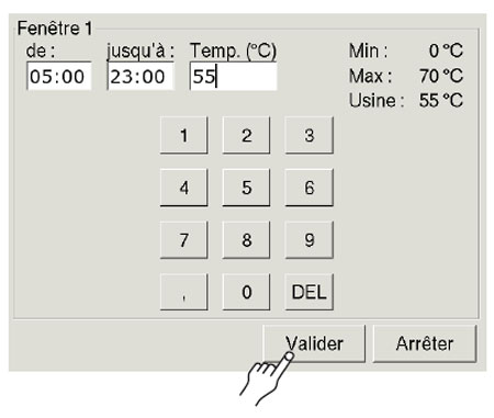 Sélection horaire