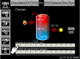 Réglage période charge ECS