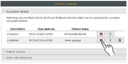 My partner shares