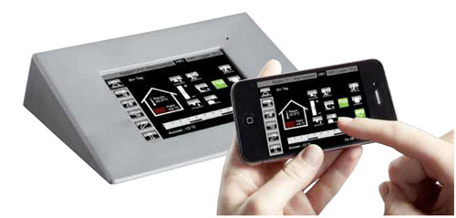 Chauffage à bûches et pellets ETA SH-P avec TWIN ETAtouch tactile