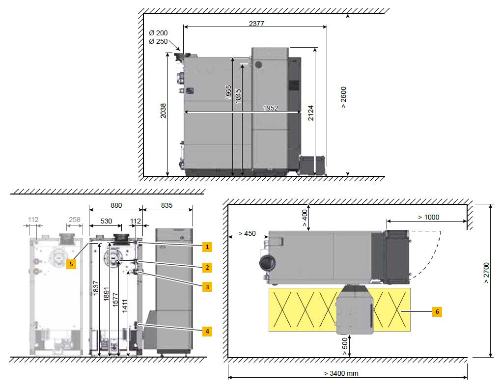 Chaudière à pellets ETA ePE-K 140 - 170 kW