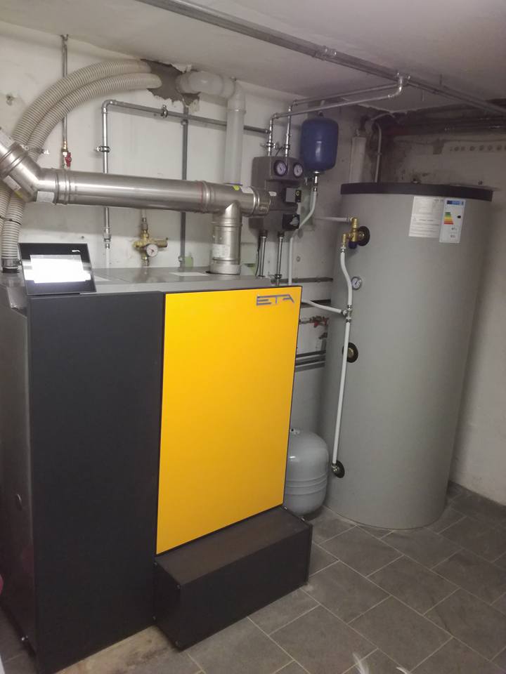 Installation chaudière pellets ETA compact 20kW à Halema